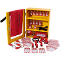 Lockout Tagout Storage Cabinet, 70 Piece, Wall-Mountable, Pack of 2 S58207