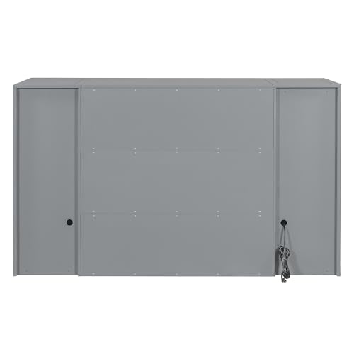 Full Size Murphy Bed with Storage and Drawers Z681283