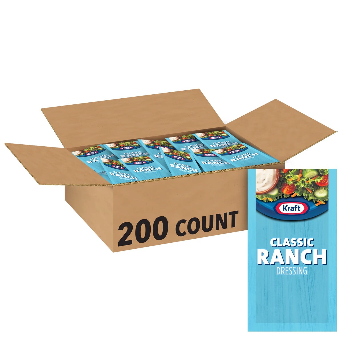 0.44 oz. Ranch Salad Dressing Packets, 200 per case N982