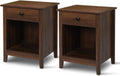 Set of 2 Wood Nightstands with Drawers X815