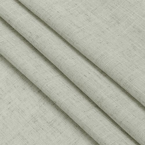 Beige Semi Sheer Linen Textured Tier Curtains 36 Inch Length 2 Panels H5080