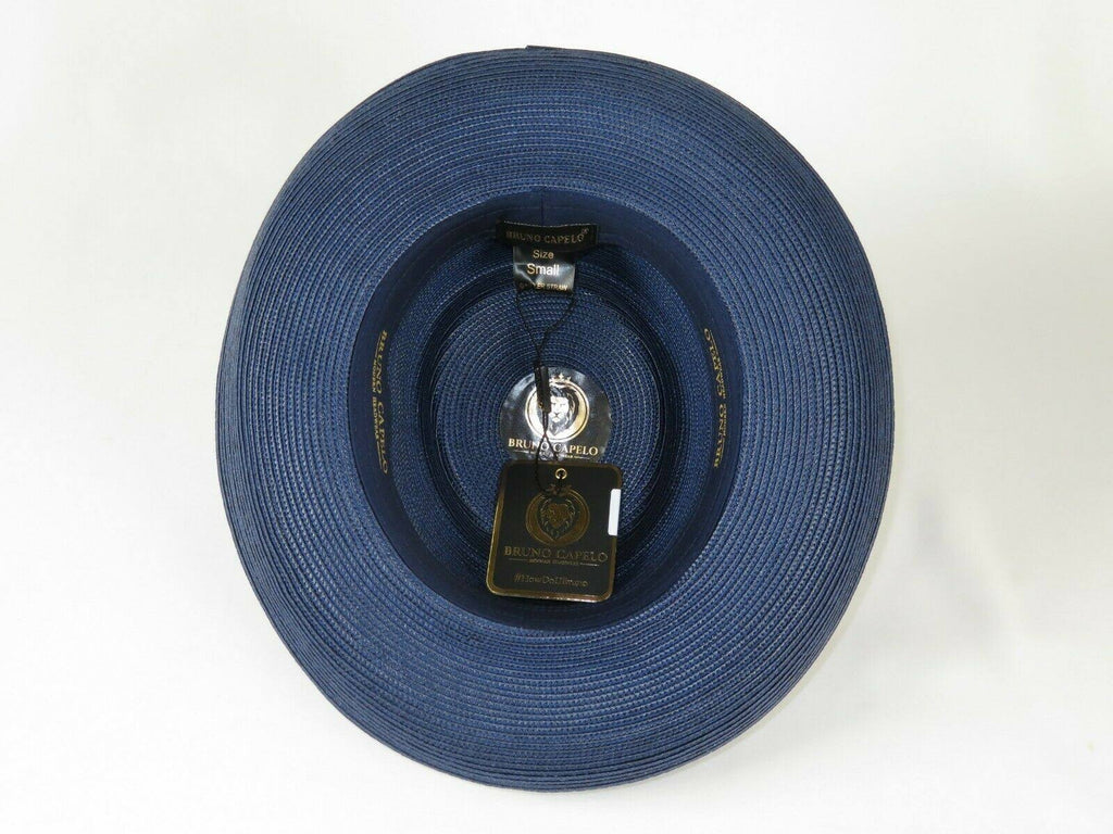 Navy Blue Straw Hat J3864