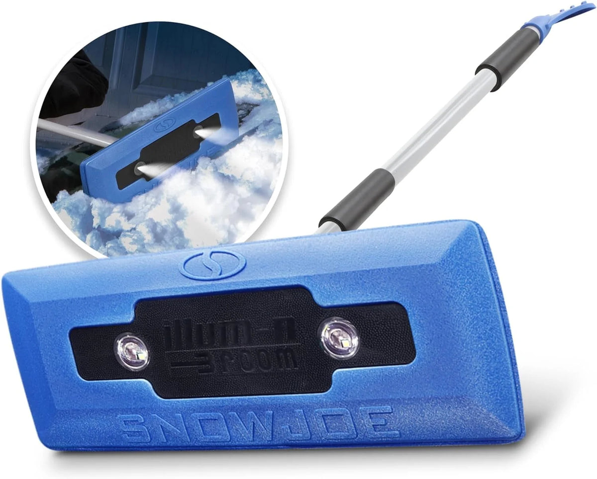 4-in-1 Telescoping Snow Broom with Ice Scraper and LED Lights S34378