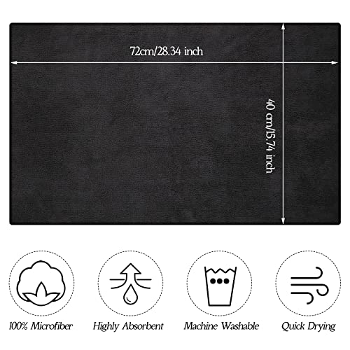 36 Packs Microfiber Absorbent Salon Towels 16 x 28 Inches Gray H79555
