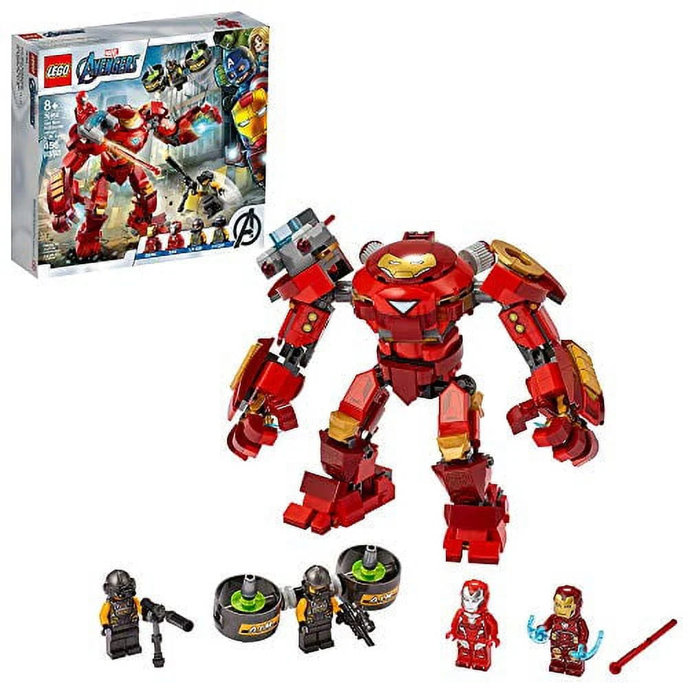 LEGO Marvel Avengers Iron Man Hulkbuster Versus A.I.M. Agent 76164, Interactive Brick-Build Playset with Minifigures (456 Pieces) Z6334