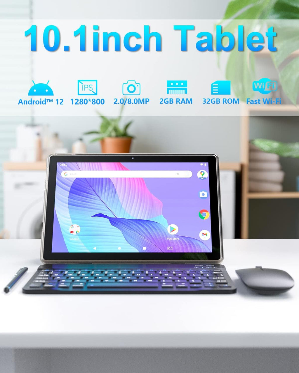 Android 12 Tablet 10.1 Inch 32GB ROM 2GB RAM R36163