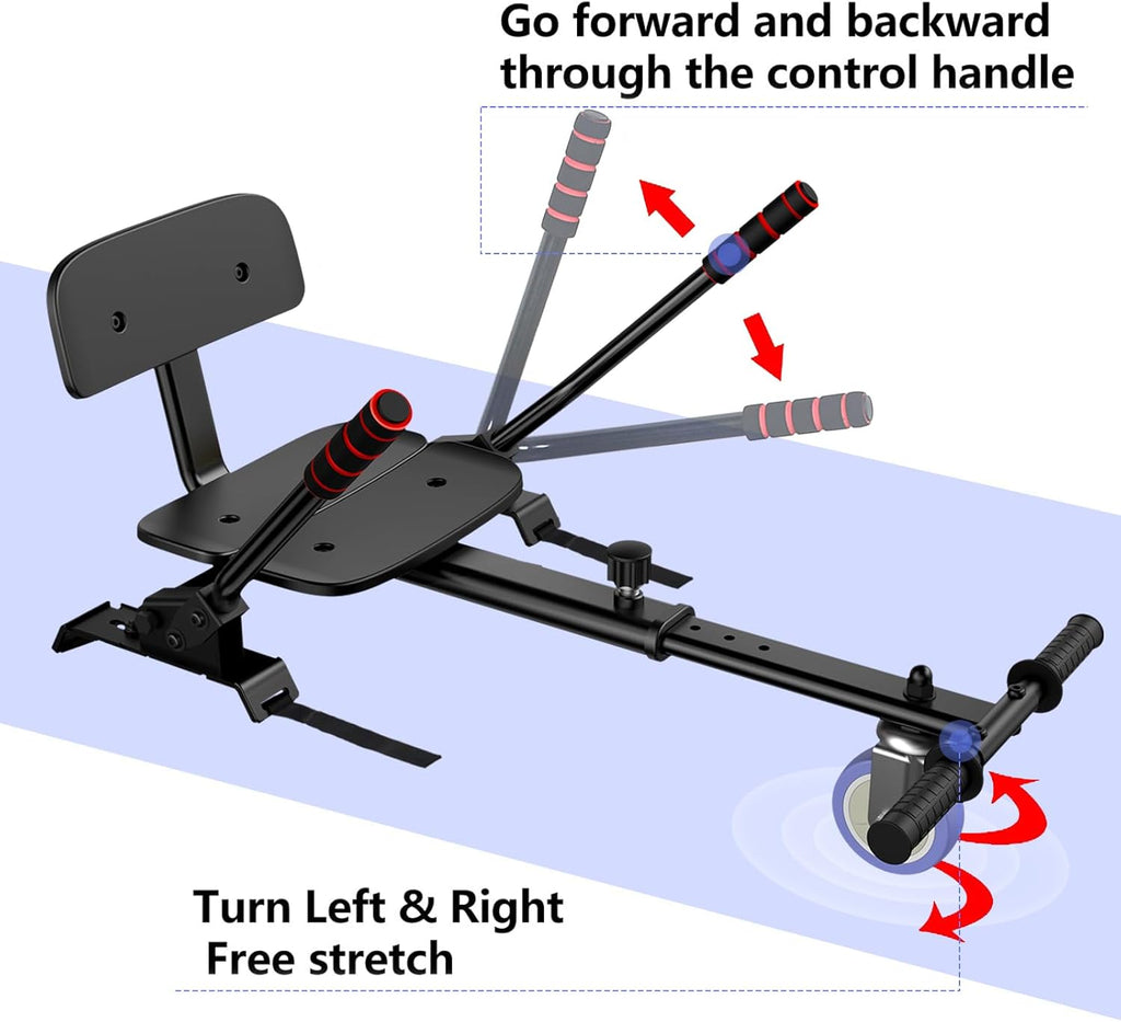6.5" Self Balancing Scooter with Seat Attachment and Bluetooth LED Lights Z6269