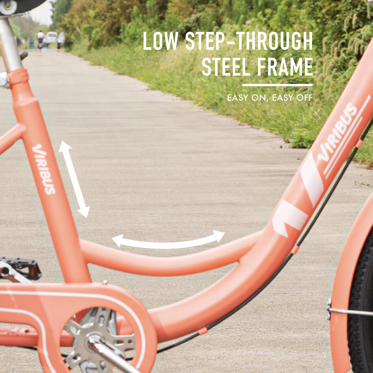 26 Inch Single Speed Adult Tricycle 3 Wheel Bike Pink L40616