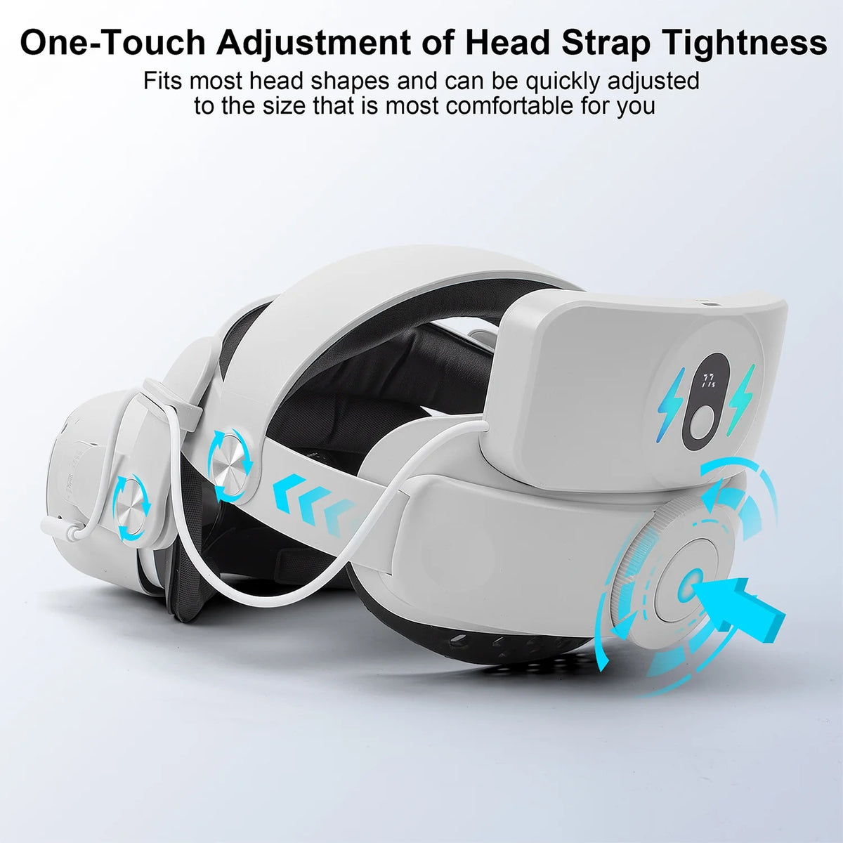 Battery Pack Head Strap Compatible with Quest 2 E2838