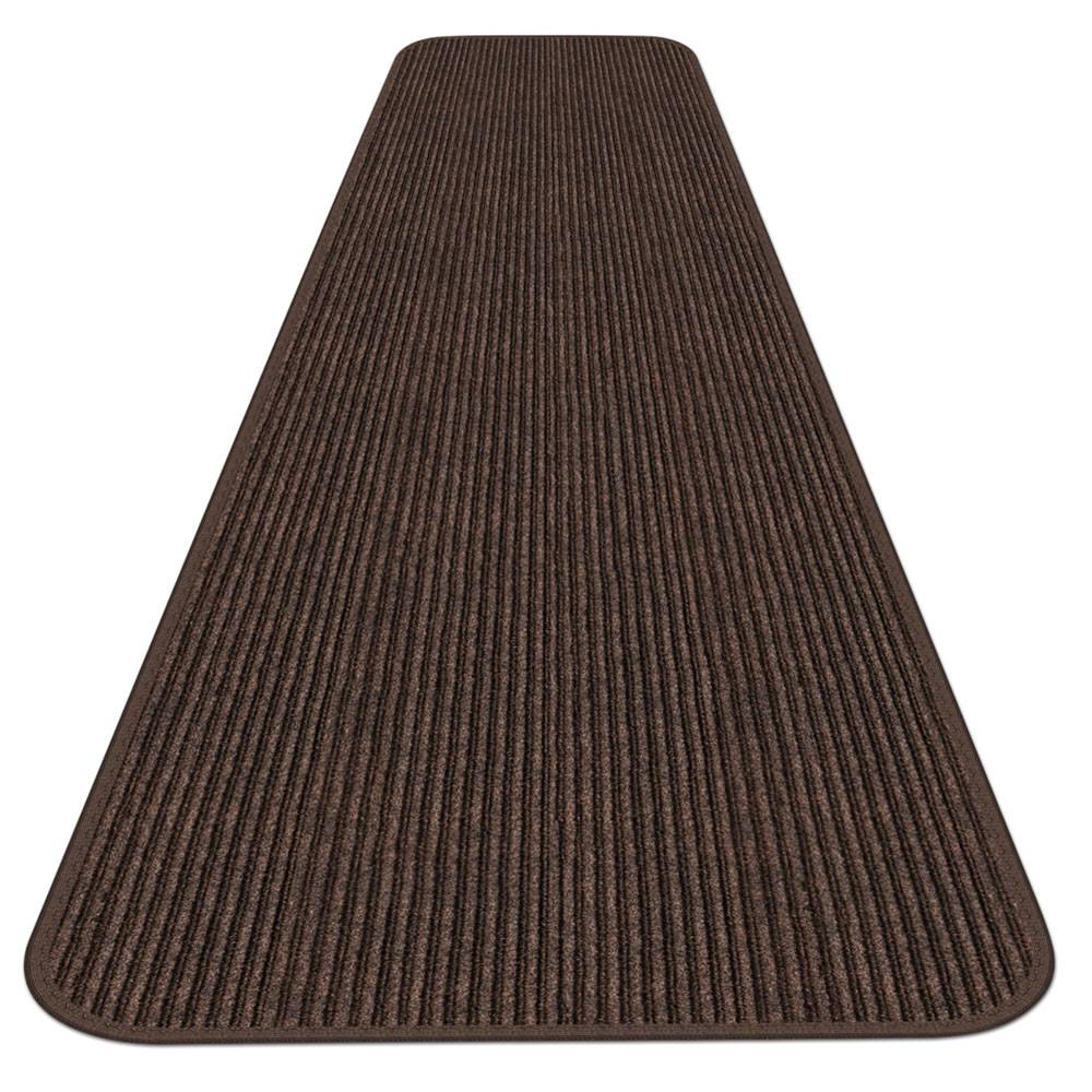 Double-Ribbed Carpet Runner with Skid-Resistant Rubber Backing W665001