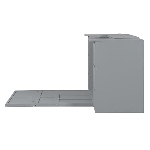 Full Size Murphy Bed with Storage and Drawers Z681283