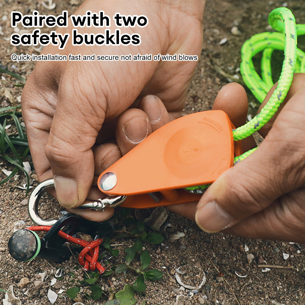 Camping Rope with Ratchet Pulley Guy Lines K196065