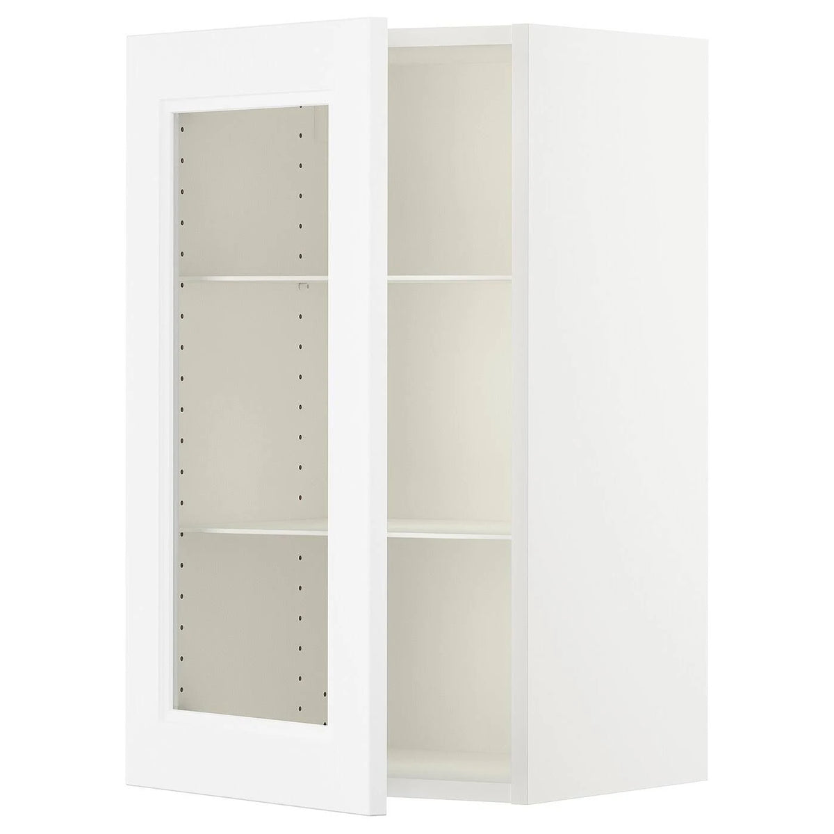 White Wall Cabinet with Glass Door O619950