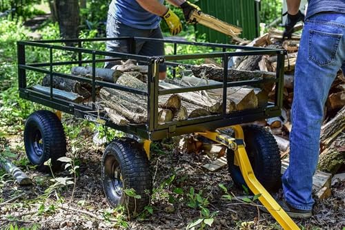 Gray Heavy Duty Steel Mesh Utility Wagon Cart L4528