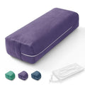 Rectangular Yoga Bolster Pillow with Washable Suede Cover, 27"X10"X5.5" W37997