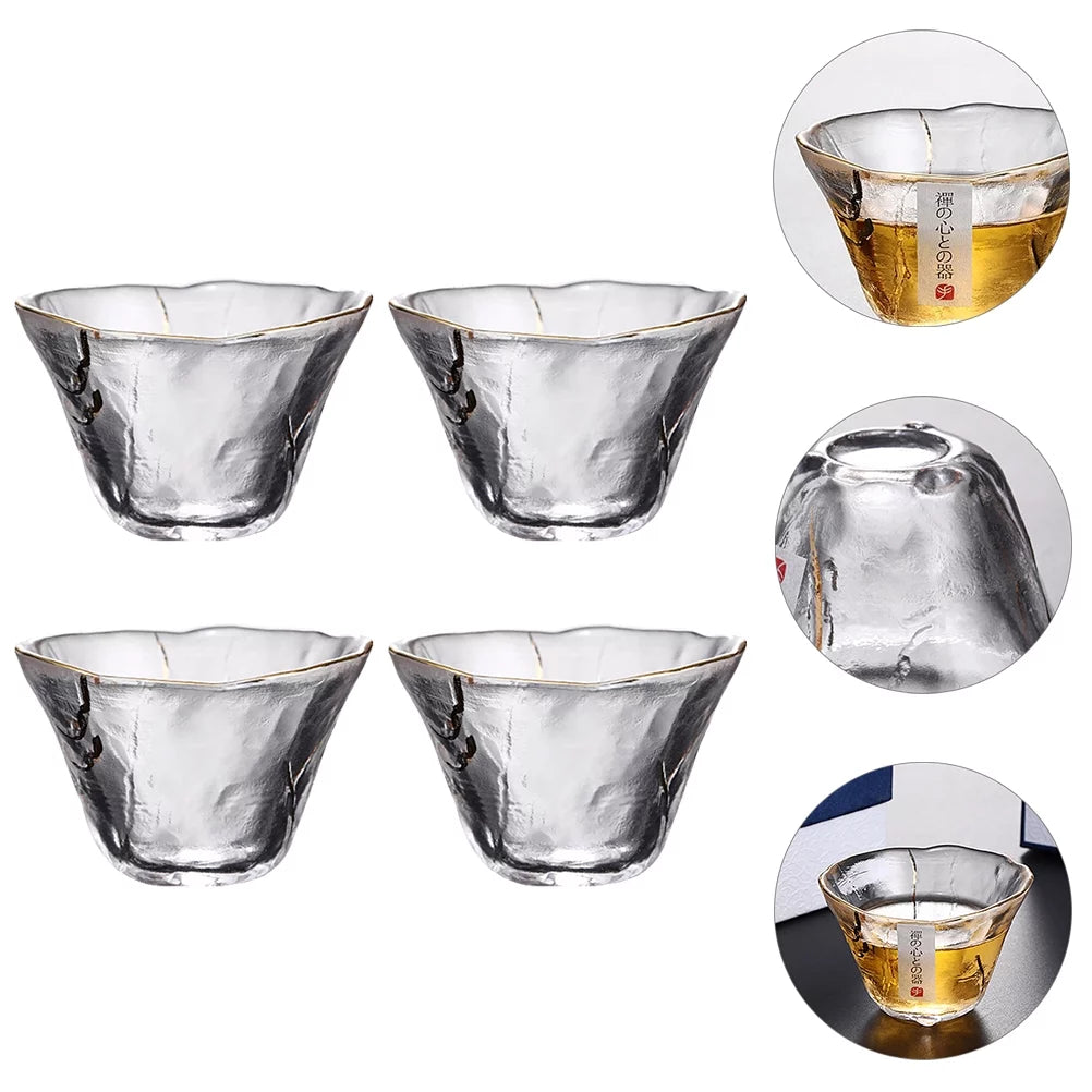 4pcs Glass Sake Cups R2457