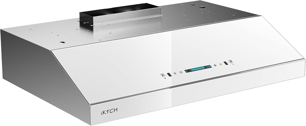 30'' 900 CFM Stainless Steel Tempered Glass Under Cabinet Range Hood K304