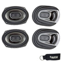 6x9 Coaxial Speakers Bundle Includes 2 Pair V386