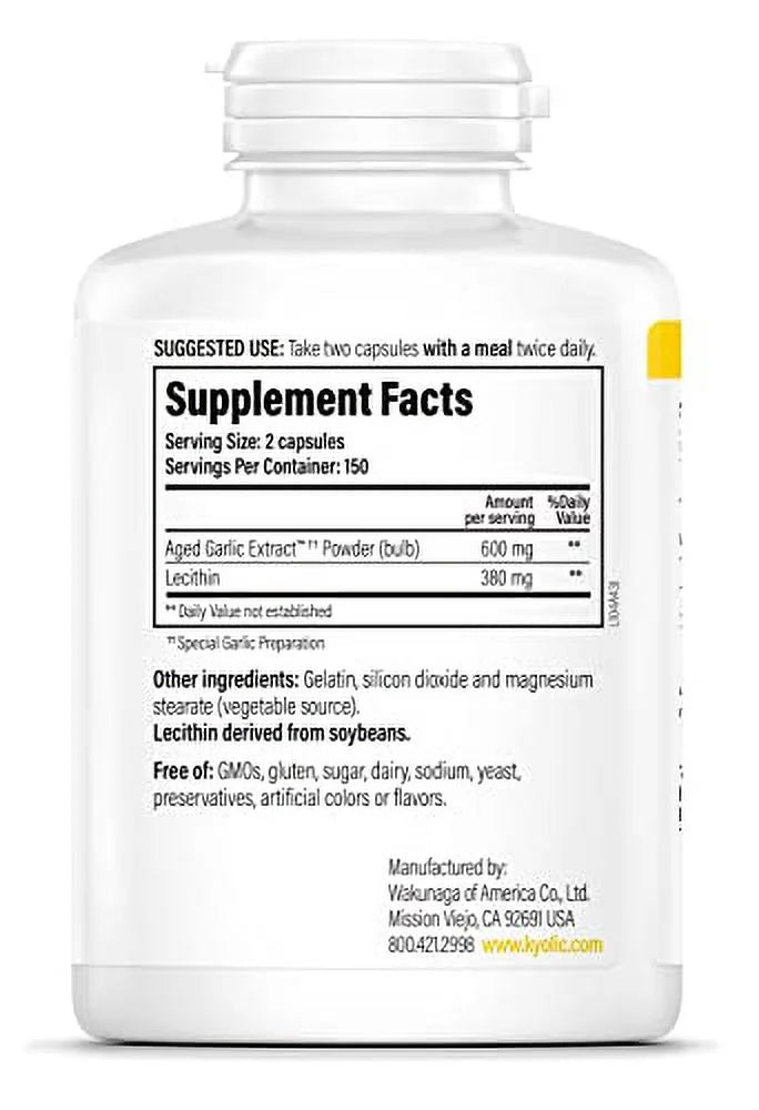 Aged Garlic Extract 300 Capsules A124
