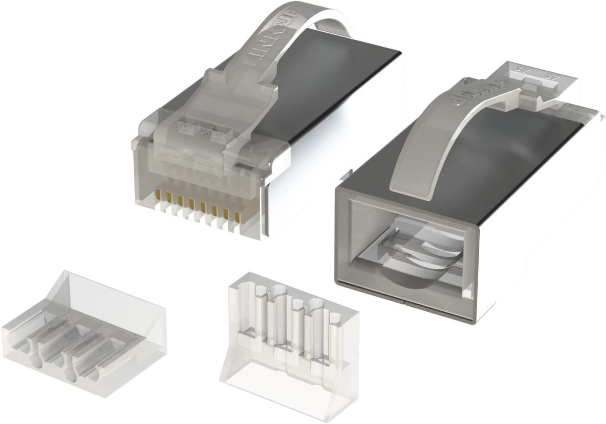 Snagless RJ45 Cat6 STP Connectors 100 Pack V505