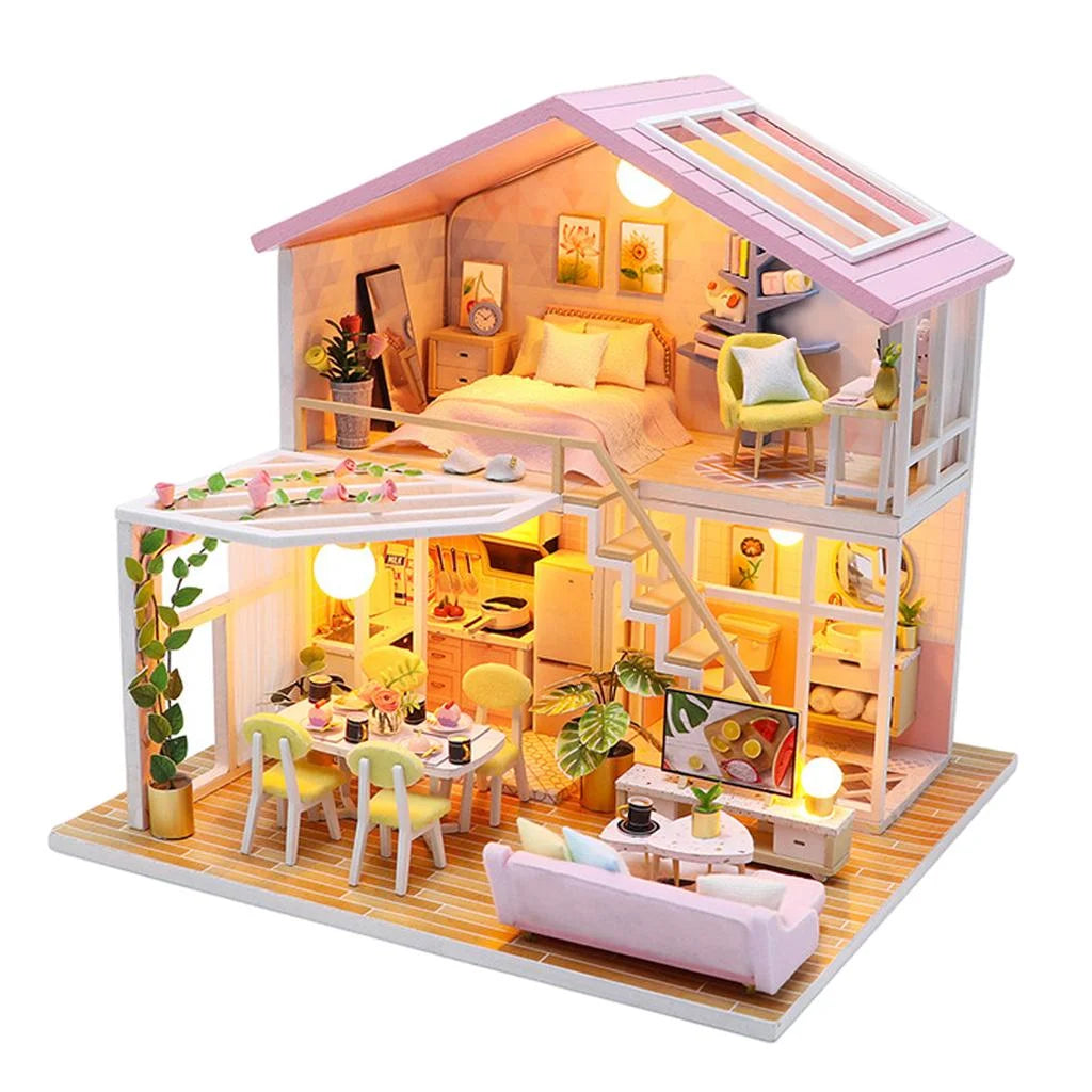 Handcraft Dollhouse Furniture Romantic Modern Cottage T235700