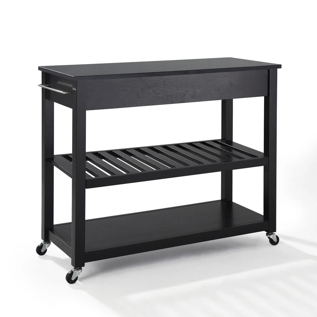 Southwestern Style Granite Top Kitchen Prep Cart H690