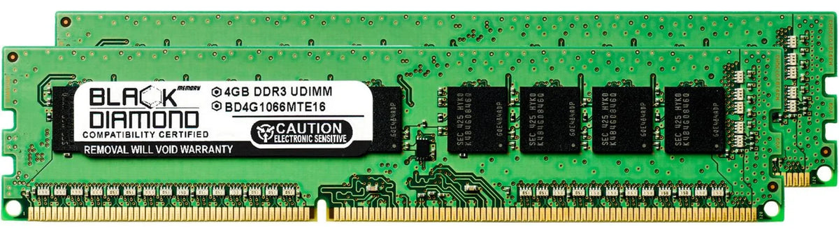8GB 2X4GB DDR3 UDIMM 240pin PC3-8500 1066MHz RAM Memory D554152