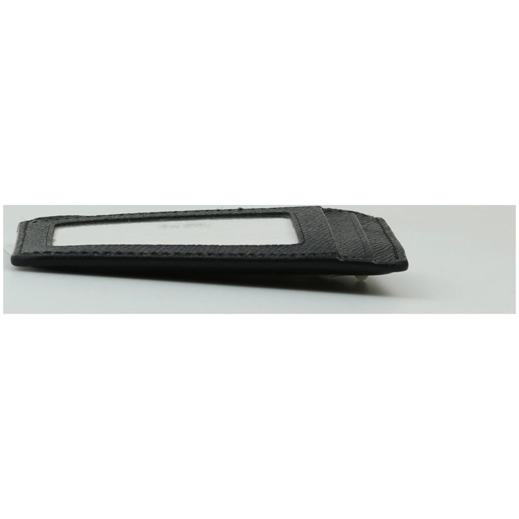 Skinny ID Case in Cross Leather Light Gold Black H89176
