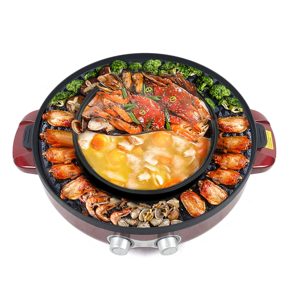 2 In 1 Electric Grill & Hot Pot 2200W D24186