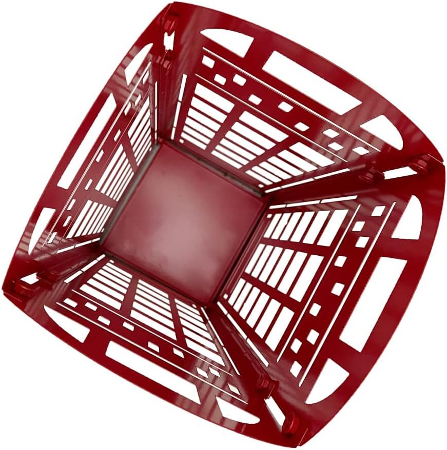 Red Metal Umbrella Stand Rack with Cane Holder K5390