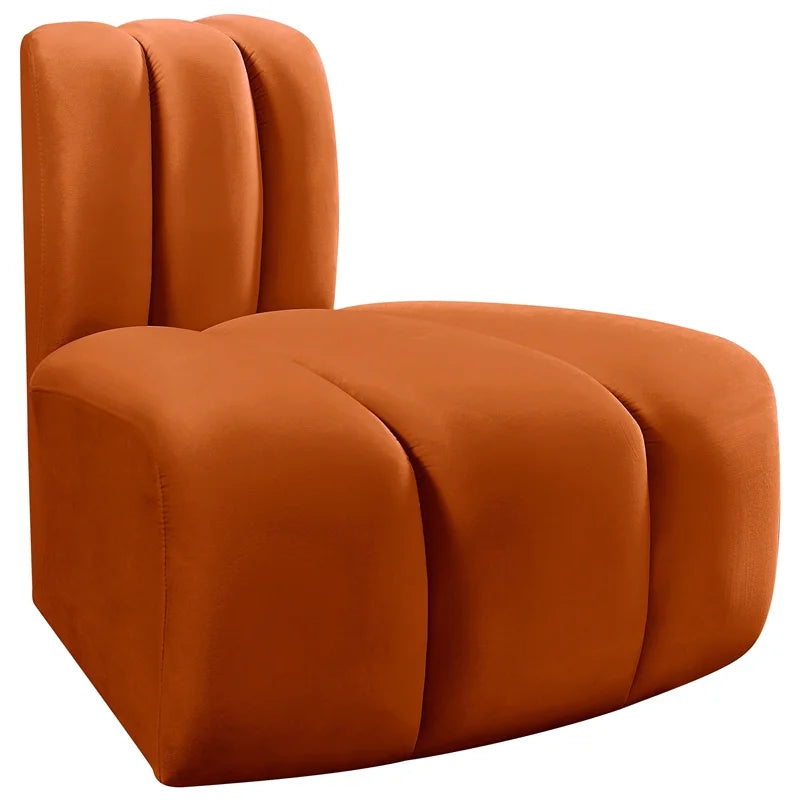 Cognac Velvet Corner Z894