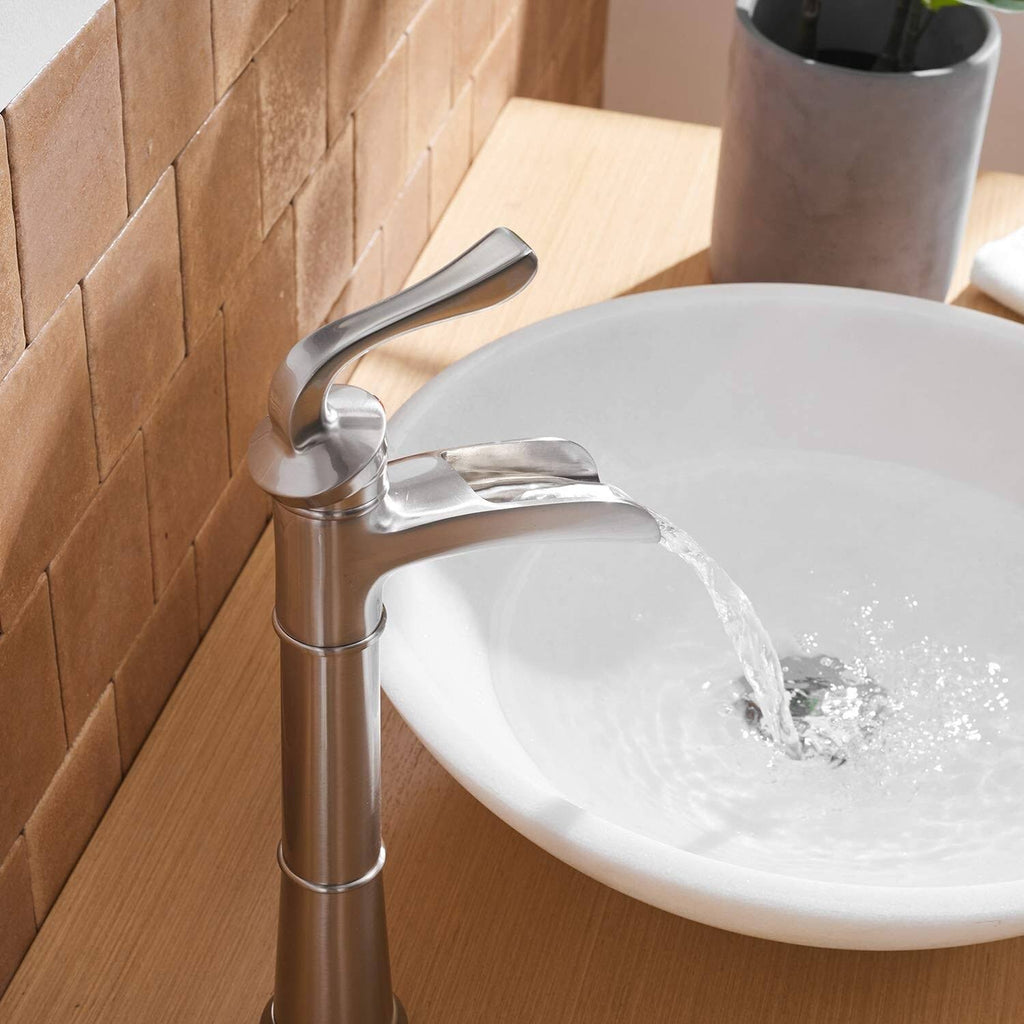 Oil Rubbed Bronze Vessel Sink Faucet with Pop Up Drain F7219
