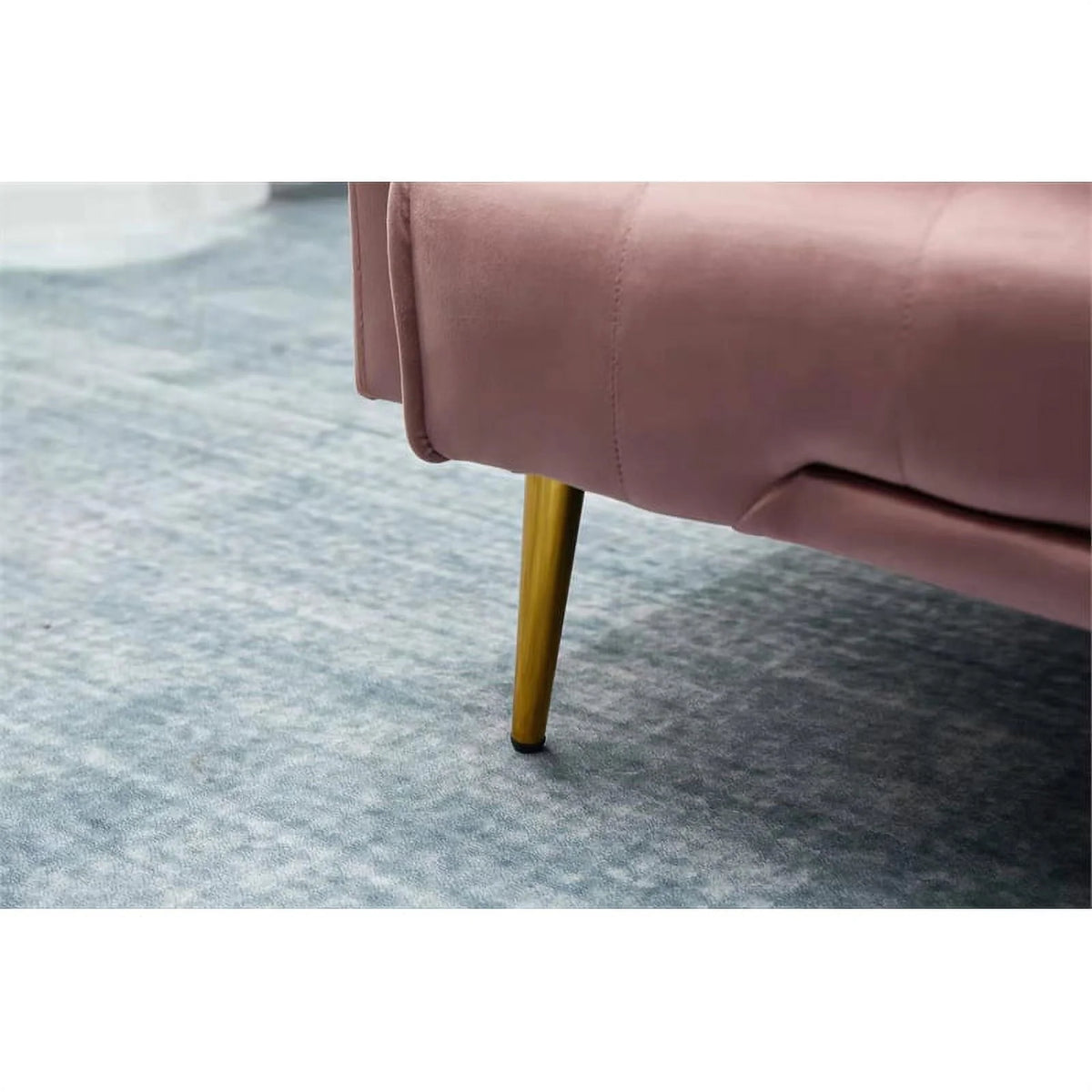 Rose Velvet Convertible Sofa N482141