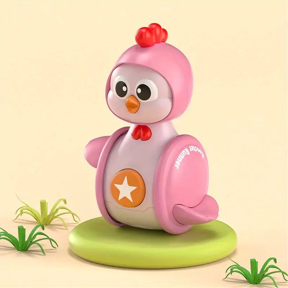 3Pcs Musical Cartoon Tumbler Toys for Baby Toddlers O6342
