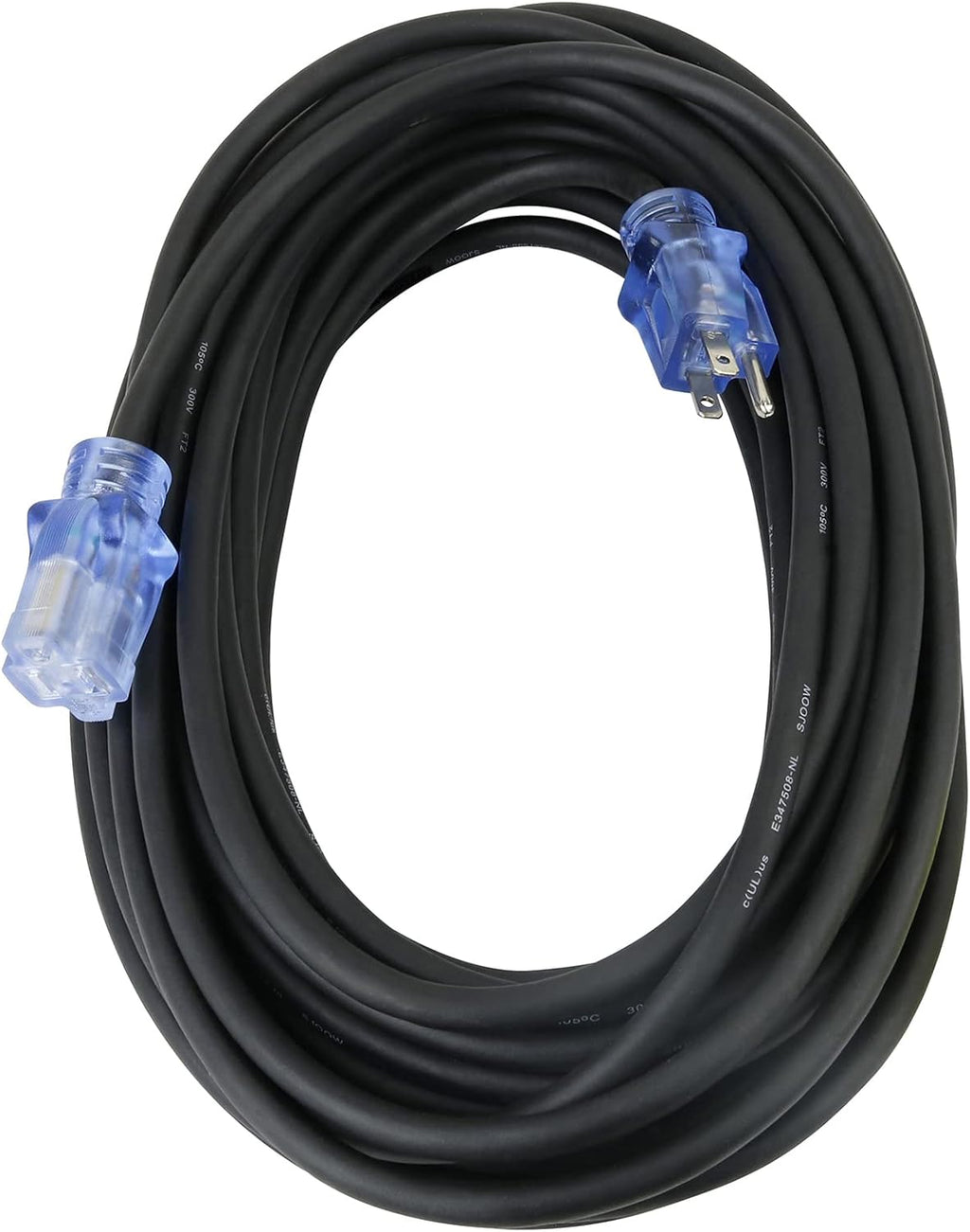 50 ft 3 Outlet Heavy Duty Outdoor Extension Cord 12/3 SJTOW Yellow L79170