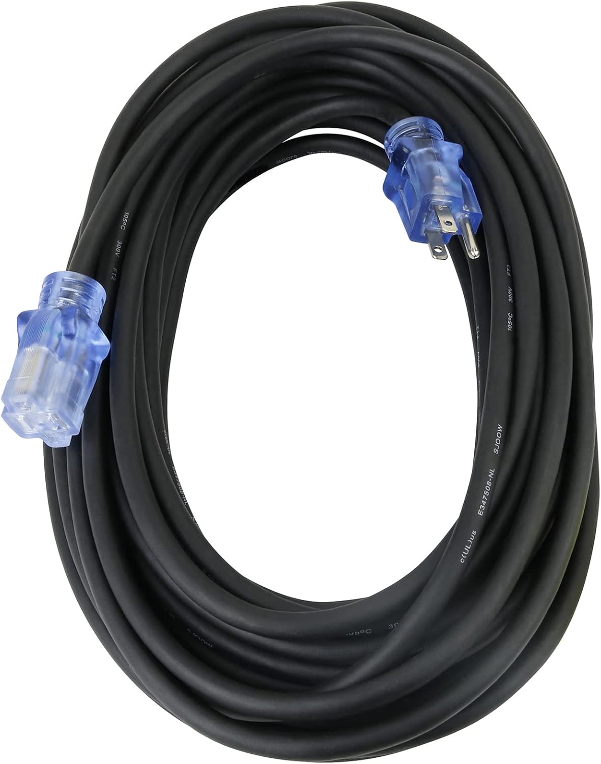 50 ft 3 Outlet Heavy Duty Outdoor Extension Cord 12/3 SJTOW Yellow L79170