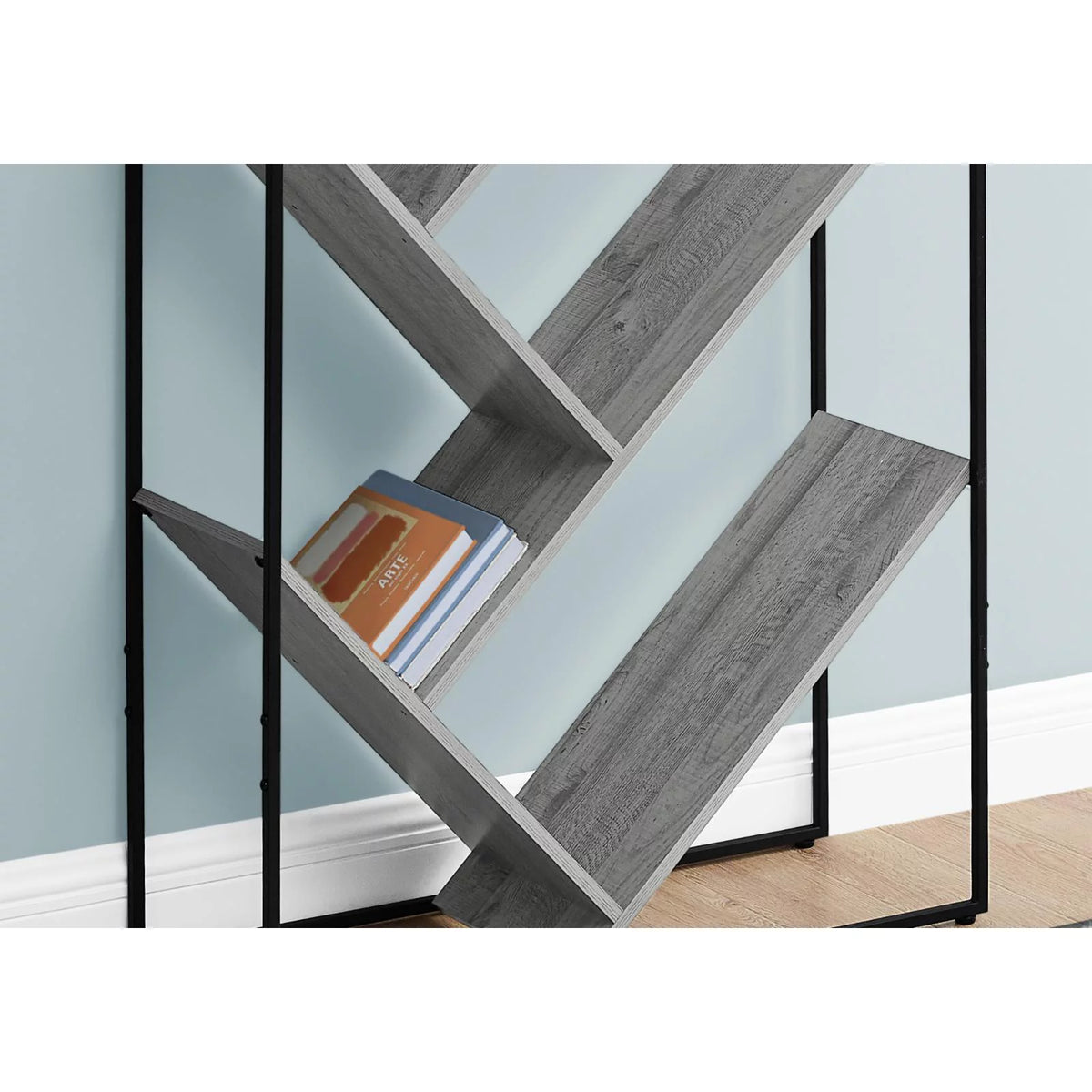 Grey Laminate 3 Tier Bookshelf O561