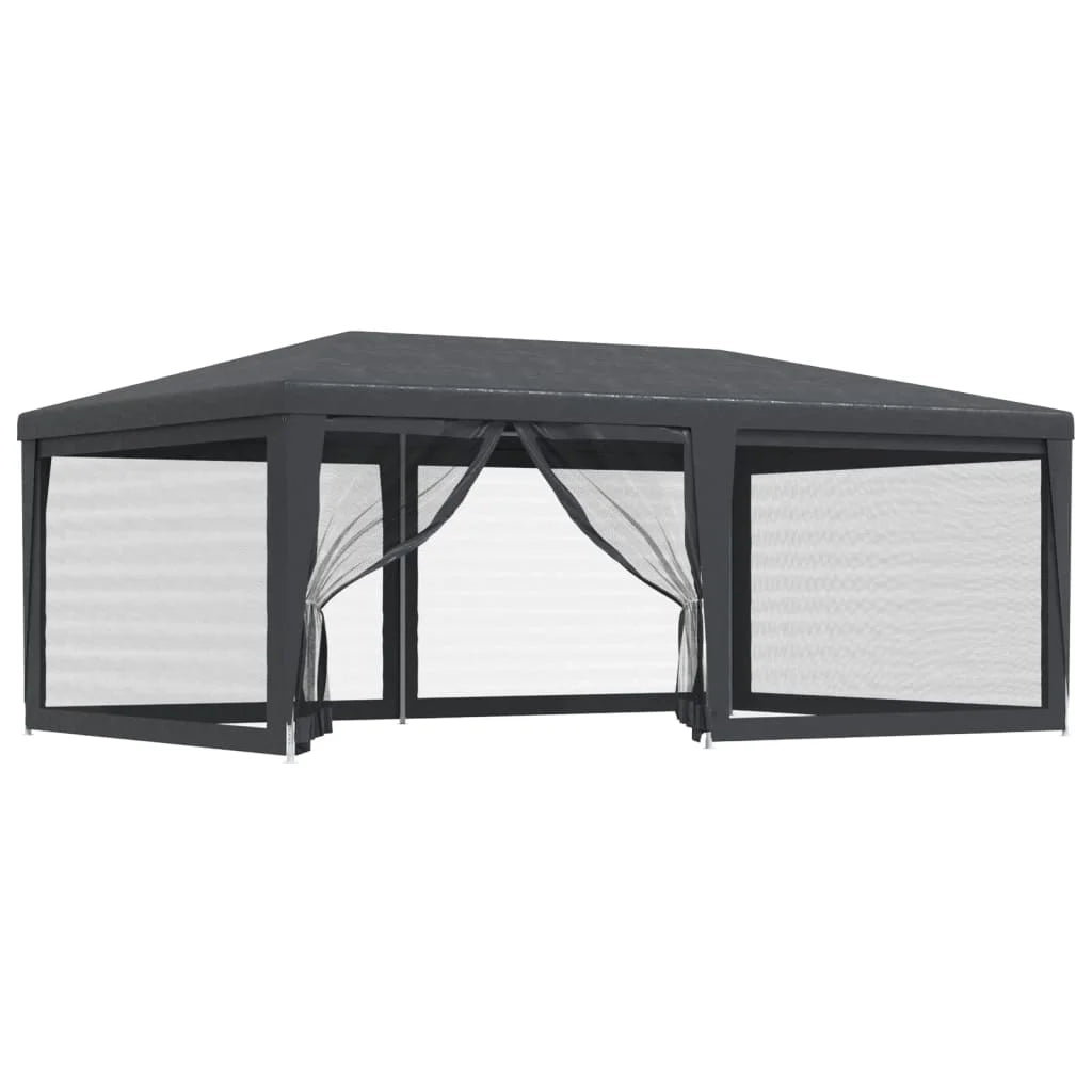 19.7'x13.1' HDPE Party Tent with 6 Mesh Sidewalls S851