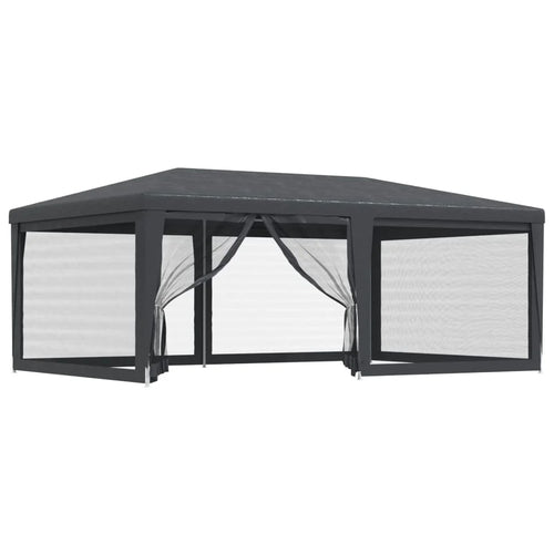 19.7'x13.1' HDPE Party Tent with 6 Mesh Sidewalls S851