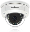 5MP HD IP POE Dome Security Camera, White, 3.6mm Lens, Pack of 2 G59072