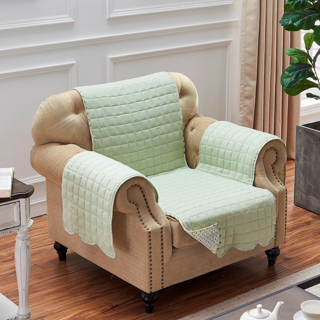 Reversible Arm Chair Furniture Protector Cover 81x81" D7488