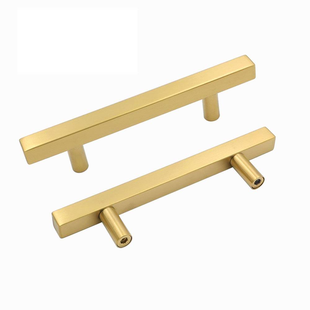 25 Pack Brass Gold Cabinet Handles and Knobs Stainless Steel X4541