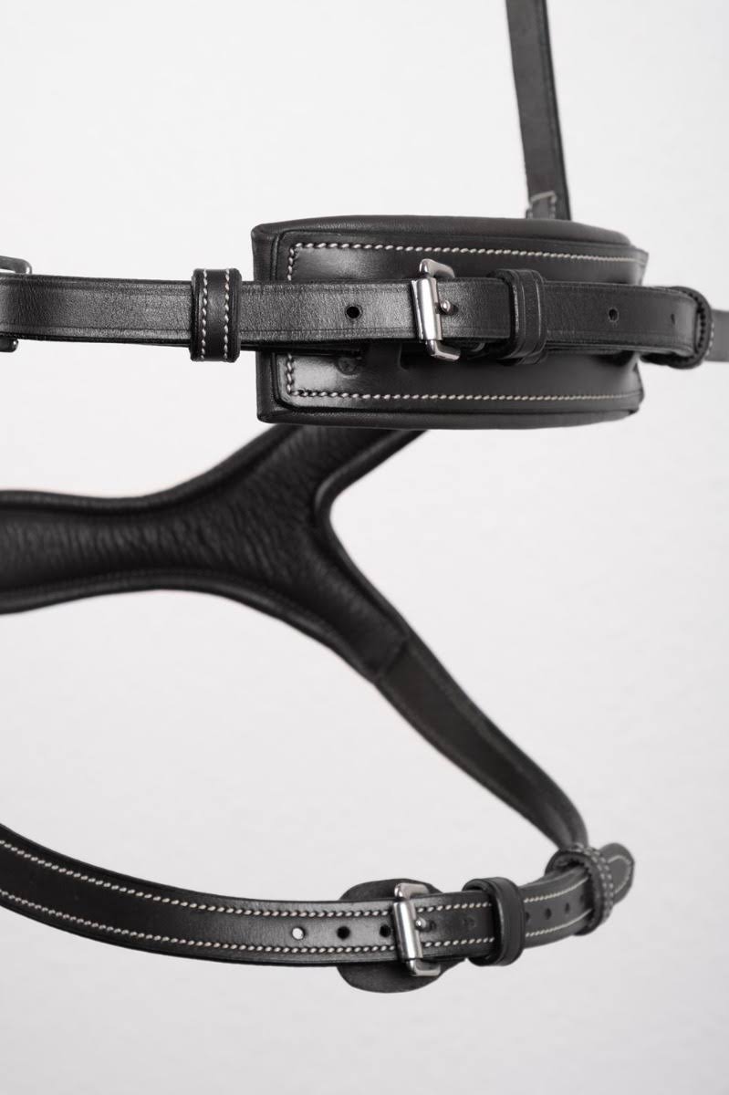 Black Eco Leather Snaffle Bridle V3189