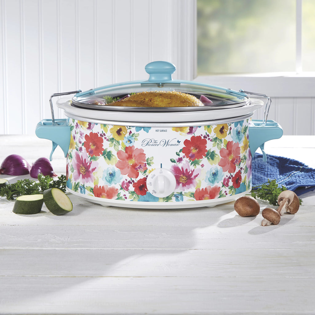 Portable 6 Quart Slow Cooker with Removable Crock W8391