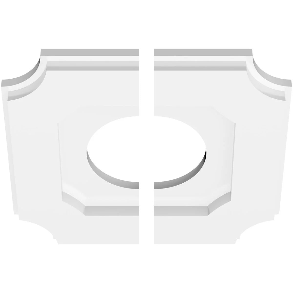 10"OD x 4"ID x 6"C x 1"P PVC Ceiling Medallion E73283