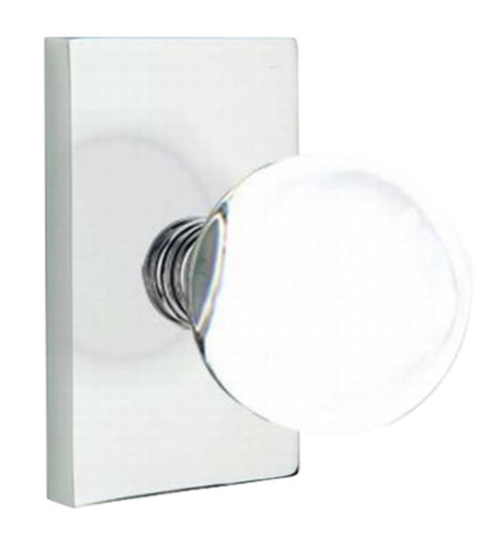 Passage Knob with Modern Rectangular Rose Finish: Oil Rubbed Bronze M528970