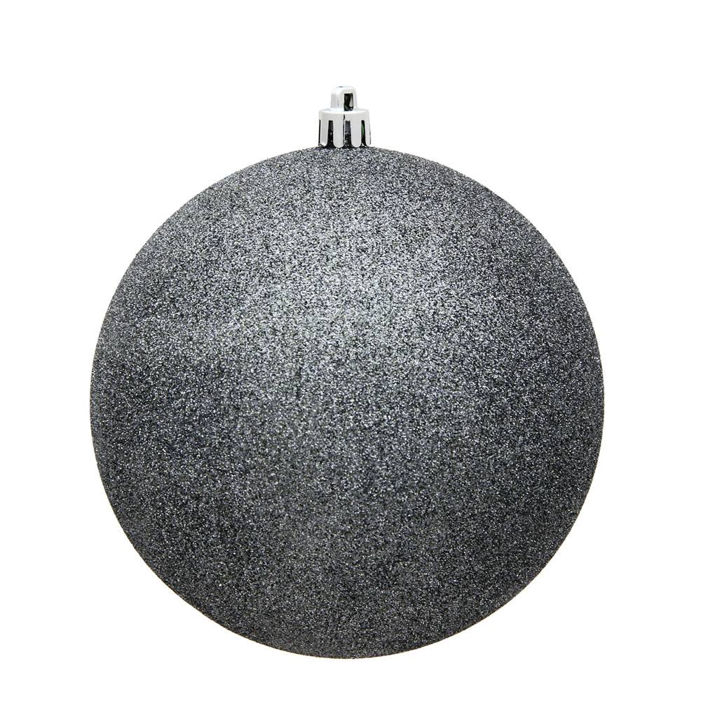 Pewter Glitter Ball Drilled Cap K96346