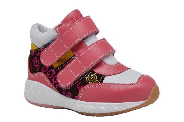 White/Red Leather/Mesh Orthopedic High Top P661