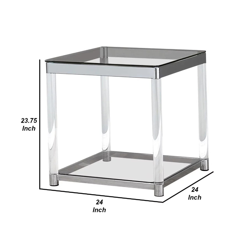 Glass Top End Table P47743