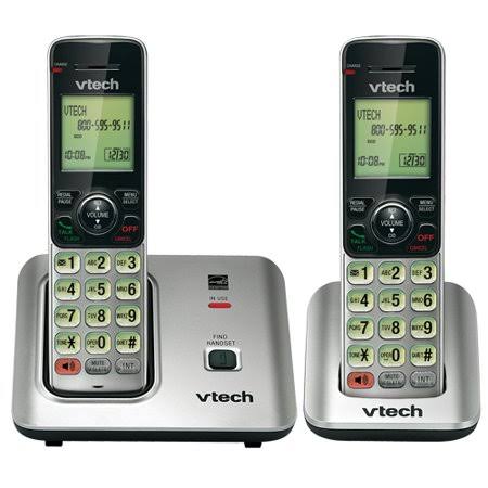 Silver Cordless Phone with 2 Handset G760534